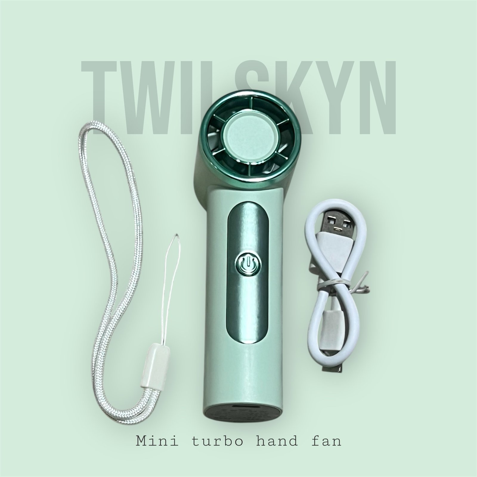 Mini turbo hand fan (Green)
