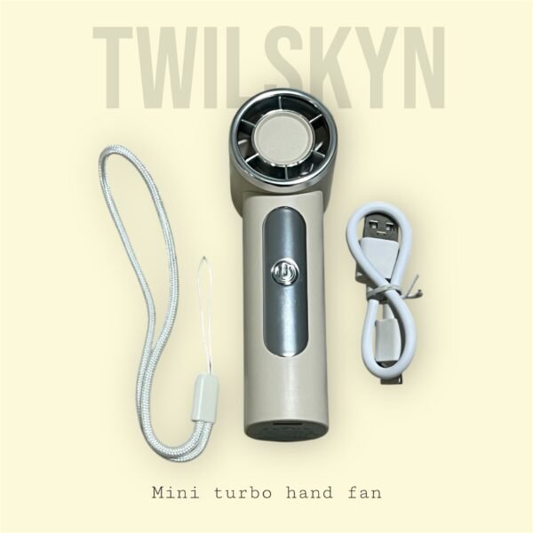 Mini turbo hand fan (White)