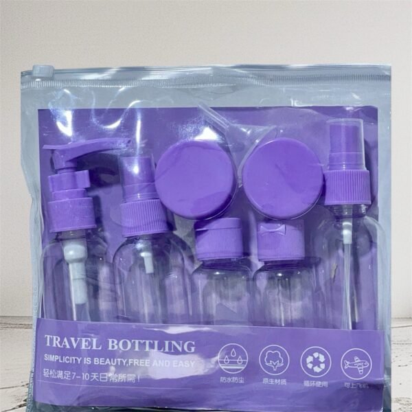 Travel bottling set (purple)