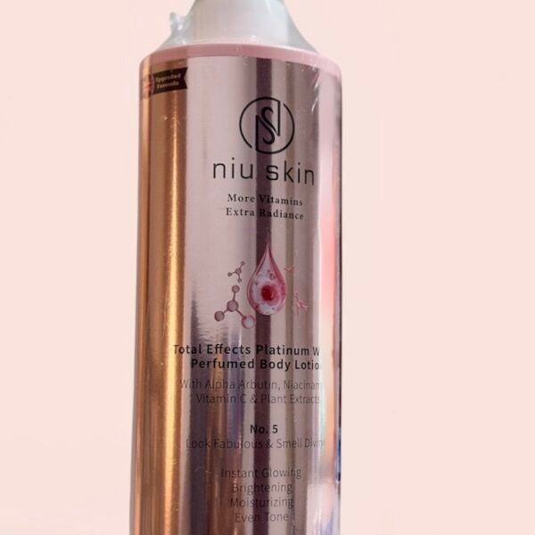 Niu skin Total Effects platinum white perfumed body lotion