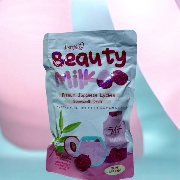 Beauty Milk Premium Japanese Lychee stem-cell drink  (10sachets x 18g)