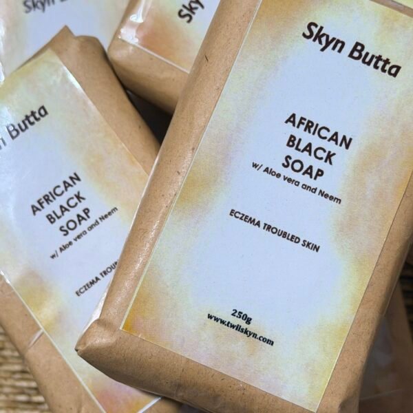 African black soap with neem and aloe vera